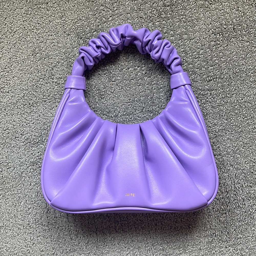 JW PEI Gabbi ruched lavendar handbag.  Used once